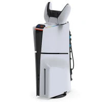 فن خنک کننده و شارژر دسته و پایه نگهدارنده هدفون و کنسول PS5 Slim دابی TP5-35130