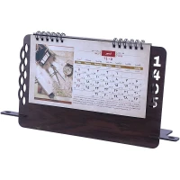 تقویم رومیزی 1405 طرح چوبی