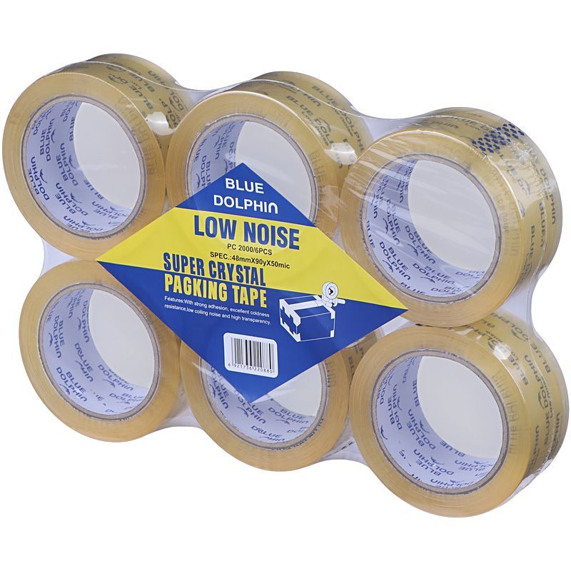 چسب پهن بی صدا شیشه ای 4.8 سانتی متر 50 میکرون دلفین