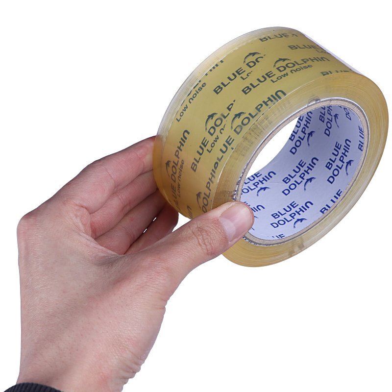 چسب پهن بی صدا شیشه ای 4.8 سانتی متر 50 میکرون دلفین
