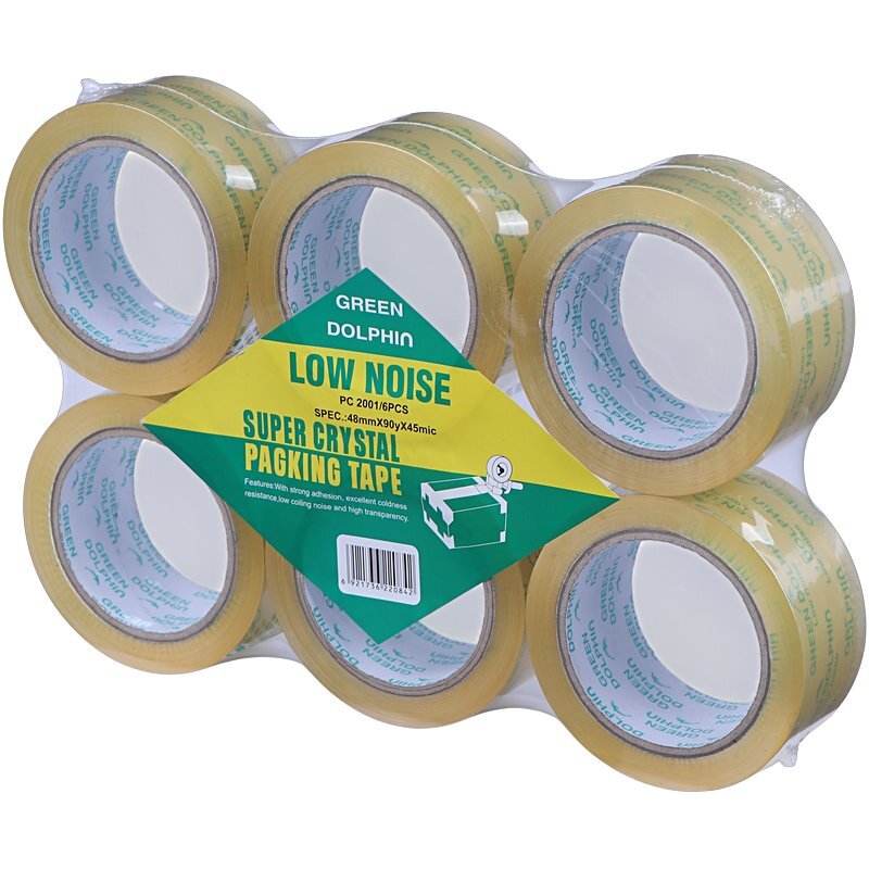 چسب پهن بی صدا شیشه ای 4.8 سانتی متر 45 میکرون دلفین