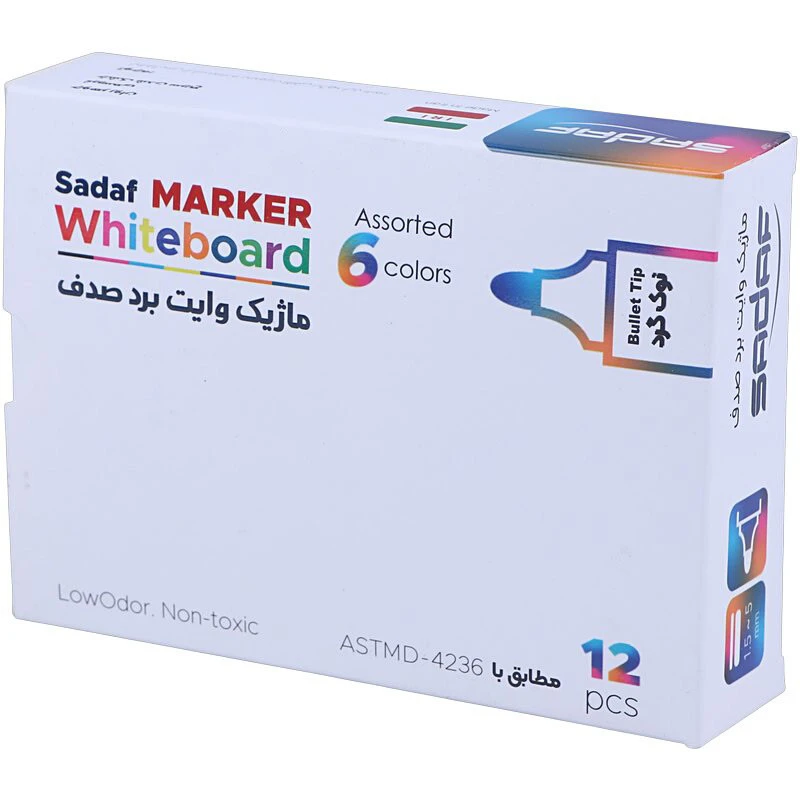 ماژیک وایت برد صدف نوک گرد