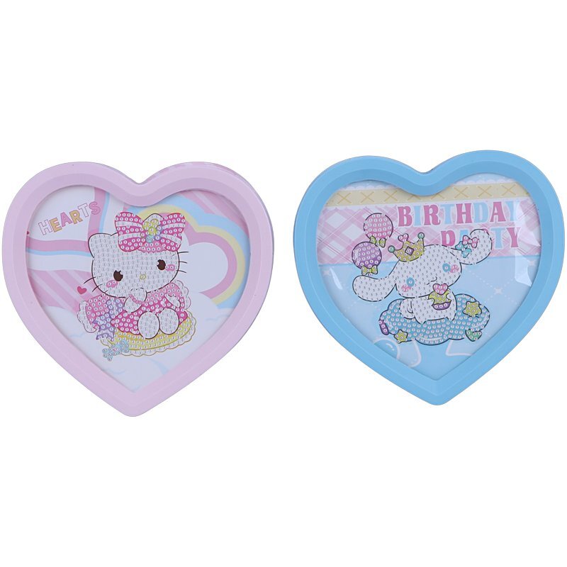 ست نقاشی الماسی قلبی کرومی و ملودی AK-7533