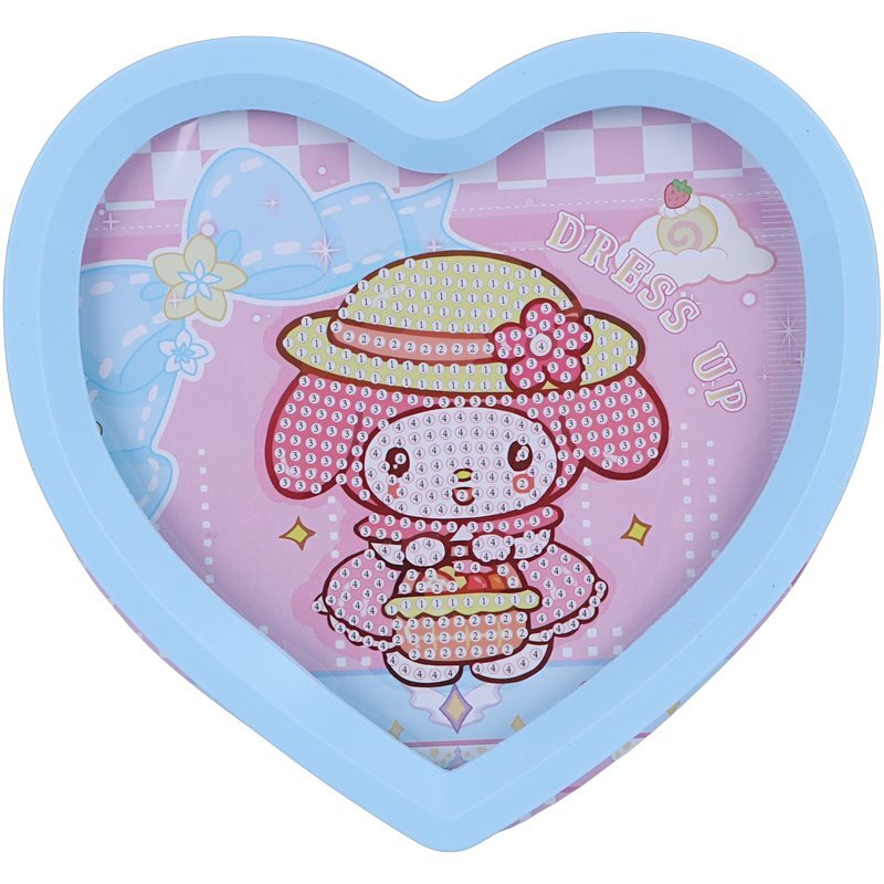 ست نقاشی الماسی قلبی کرومی و ملودی AK-7533