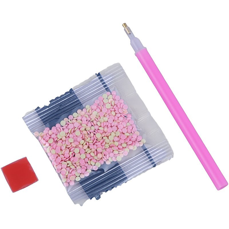 ست نقاشی الماسی قلبی کرومی و ملودی AK-7533