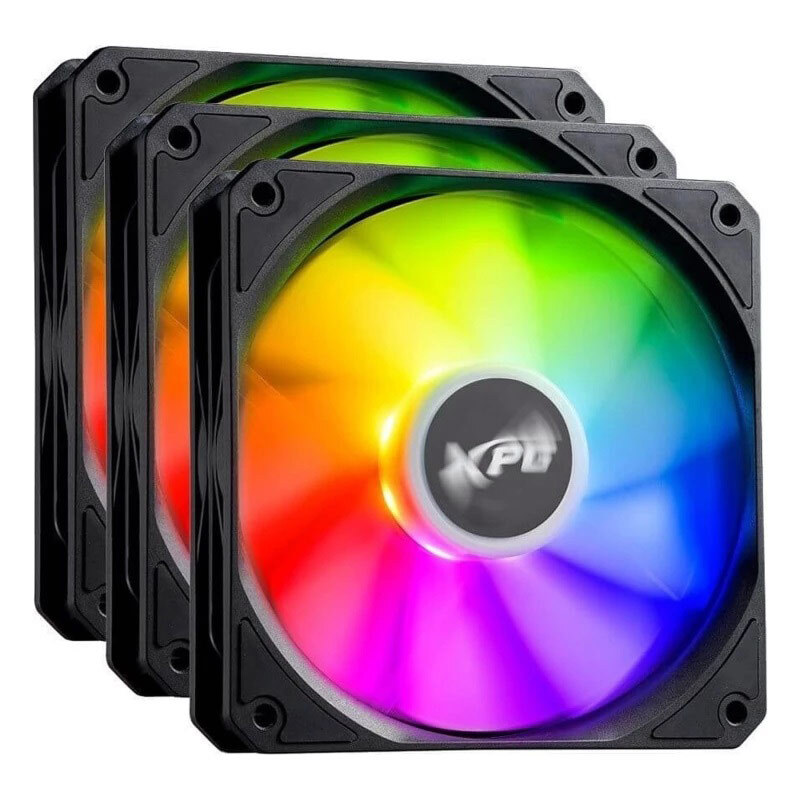 فن کیس ای دیتا XPG VENTO R 120 ARGB PWM سایز 120 میلی متری بسته 3 عددی