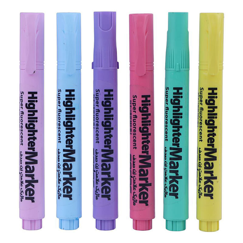 ماژیک هایلایت صدف نوک تخت پاستلی