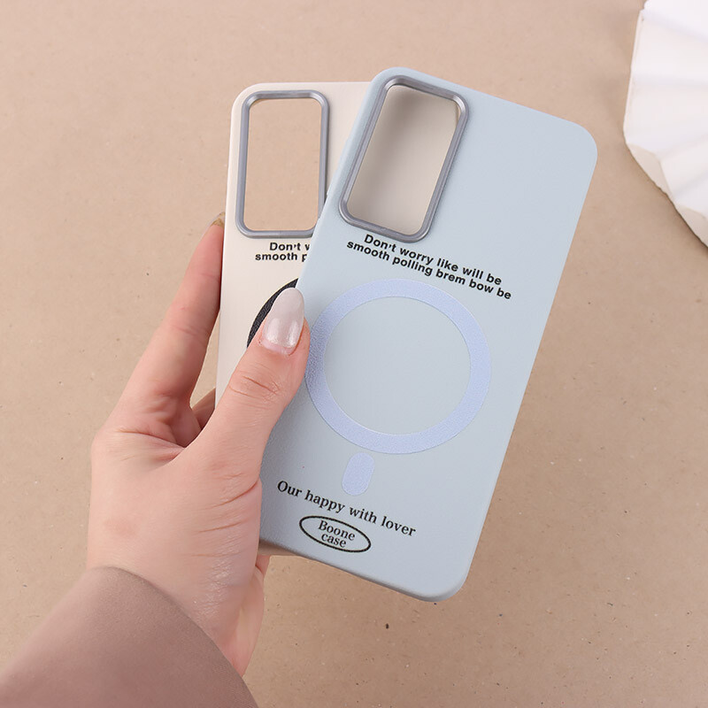 قاب چرمی سامسونگ Galaxy A55 طرح مگ سیف