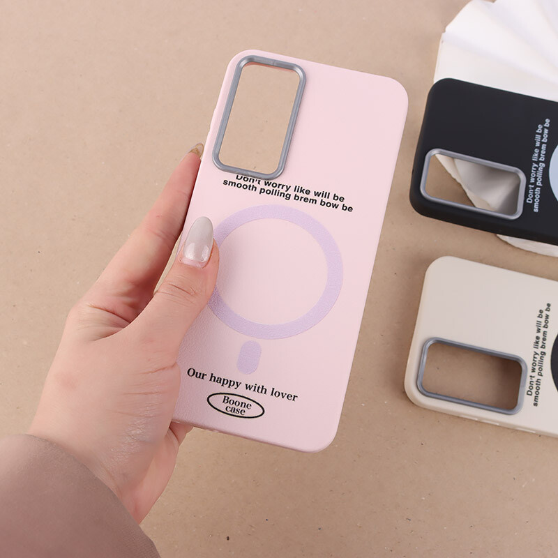 قاب چرمی سامسونگ Galaxy A55 طرح مگ سیف