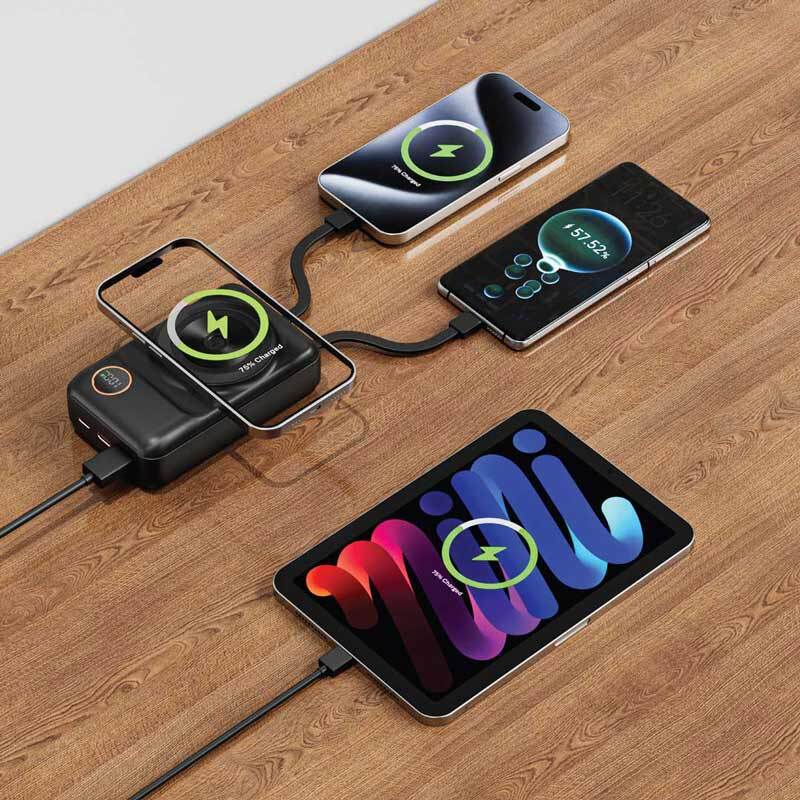 پاور بانک بی سیم فست شارژ 20000 گرین لاین Green Lion Integrated PD 20W