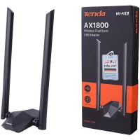 کارت شبکه بی سیم آنتن دار Tenda U18a AX1800 1201Mbps