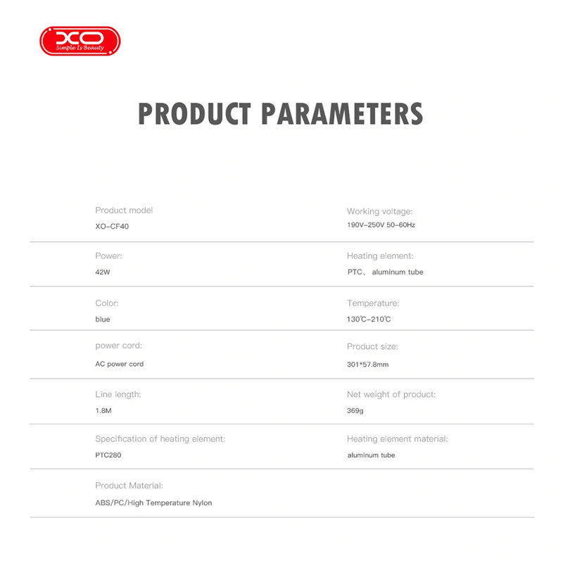 دستگاه فر کننده مو ایکس او XO-CF40