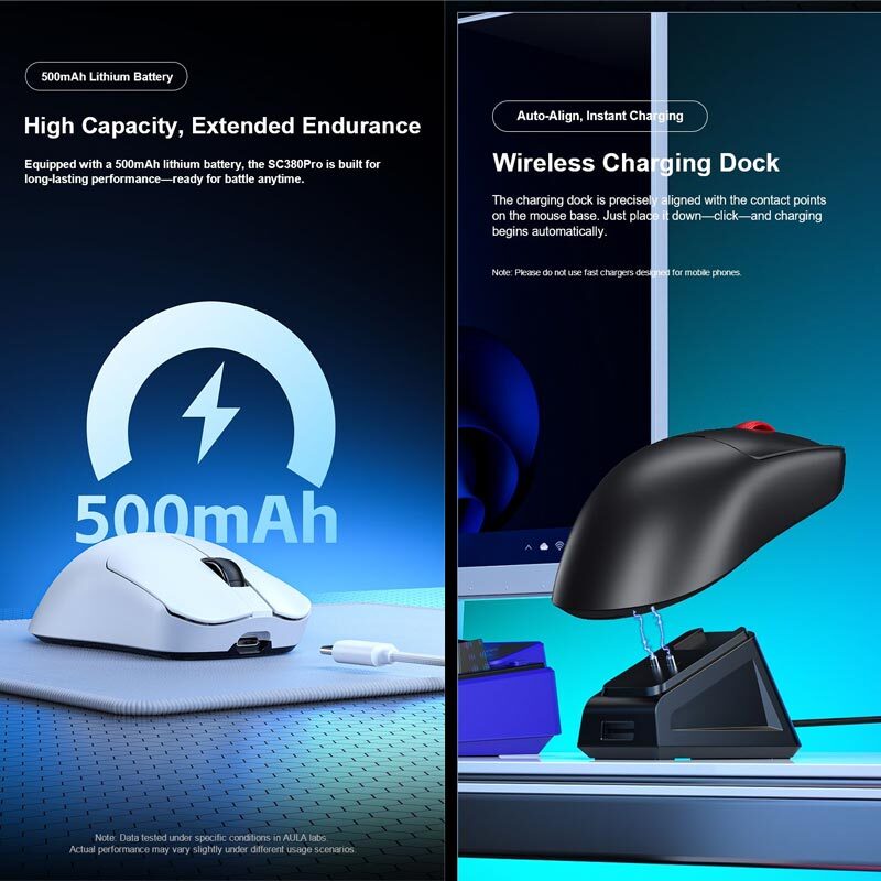 موس بی سیم گیمینگ آئولا Wind SC380 Pro