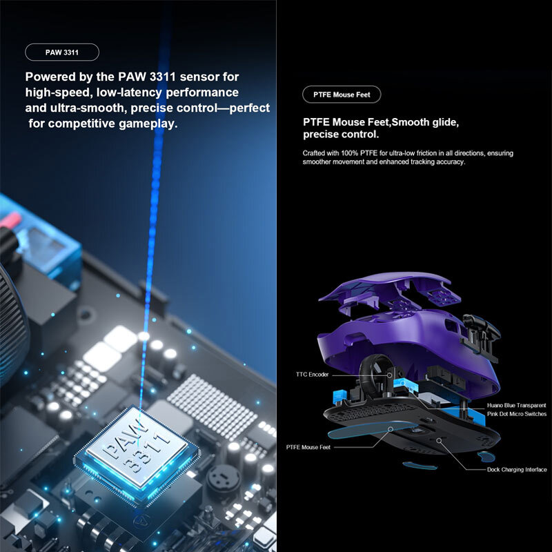 موس بی سیم گیمینگ آئولا Wind SC380 Pro