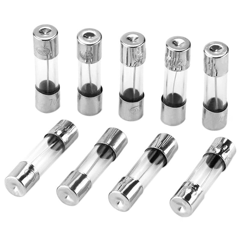 فیوز شیشه ای 6 آمپر بسته 100 عددی