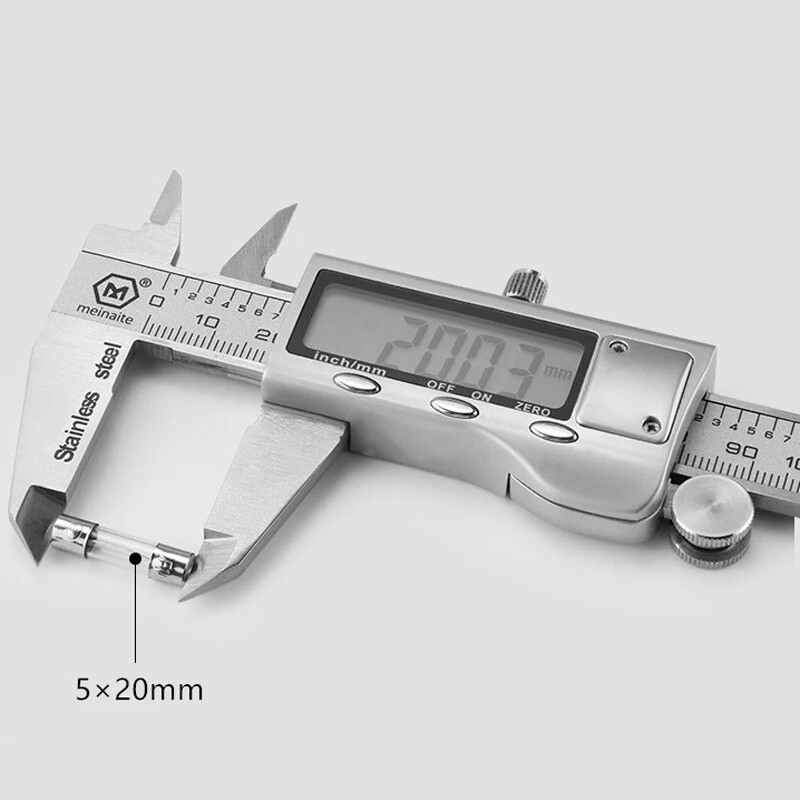 فیوز شیشه ای 6 آمپر بسته 100 عددی