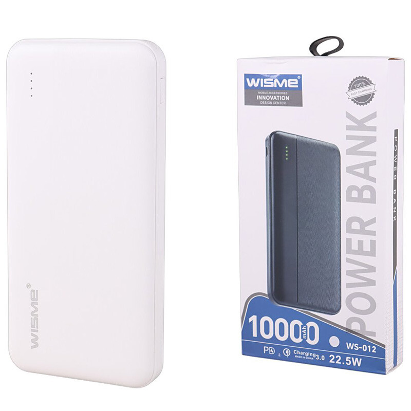 پاور بانک فست شارژ ویسمی WS-012 QC3.0 PD 22.5W ظرفیت 10000 میلی آمپر ساعت