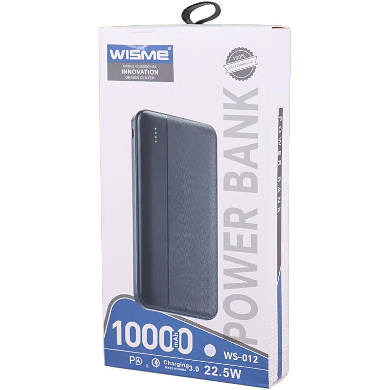 پاور بانک فست شارژ ویسمی WS-012 QC3.0 PD 22.5W ظرفیت 10000 میلی آمپر ساعت