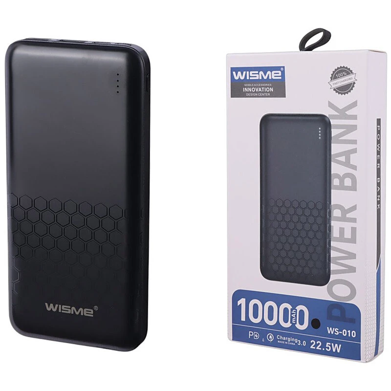 پاور بانک ویسمی WS-010 10.5W ظرفیت 10000 میلی آمپر ساعت