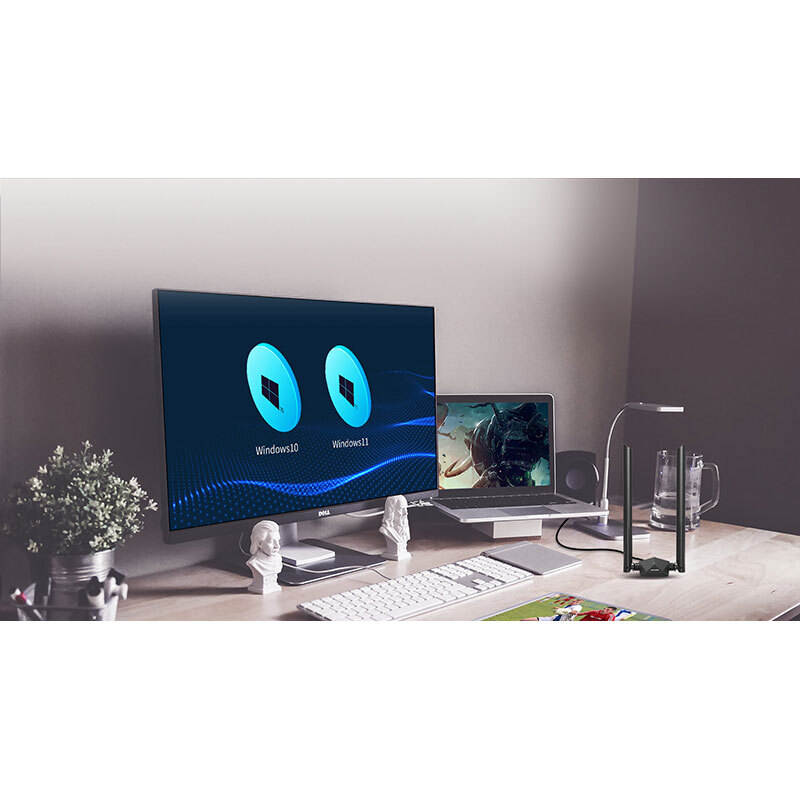 کارت شبکه بی سیم آنتن دار Tenda U18a AX1800 1201Mbps