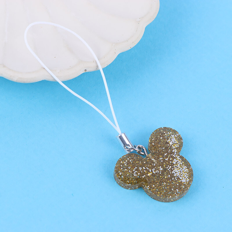 آویز فلش و موبایل رزینی اشکال طلایی