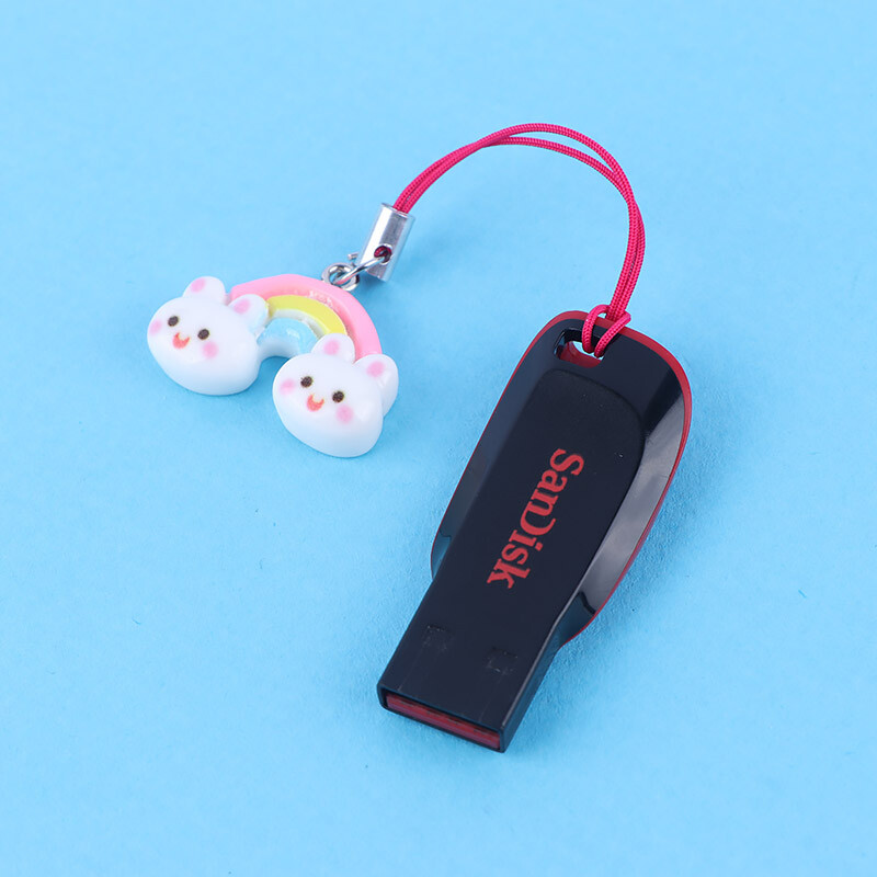 آویز فلش و موبایل طرح رنگین کمان کد 1