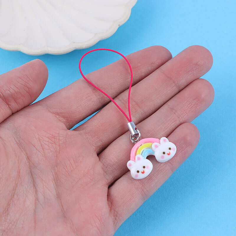 آویز فلش و موبایل طرح رنگین کمان کد 1