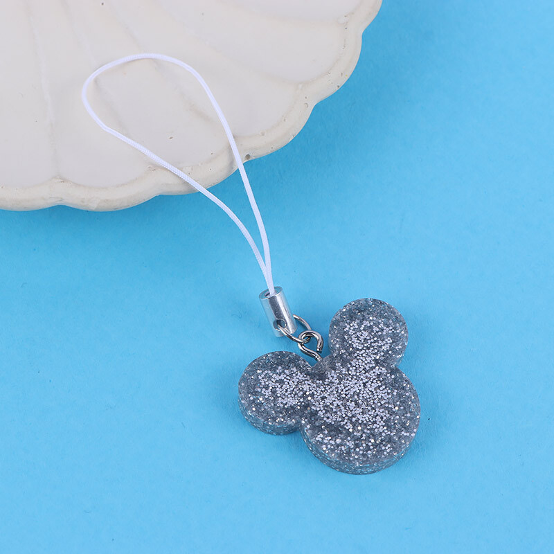 آویز فلش و موبایل رزینی اشکال نقره ای