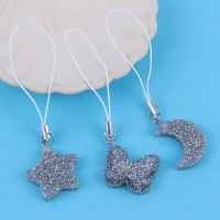 آویز فلش و موبایل رزینی اشکال نقره ای