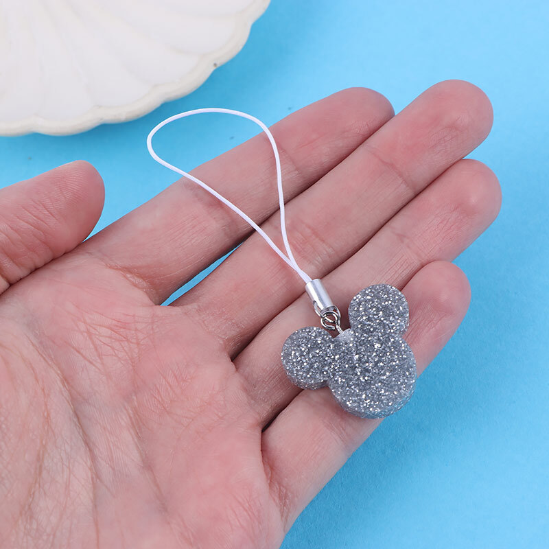 آویز فلش و موبایل رزینی اشکال نقره ای