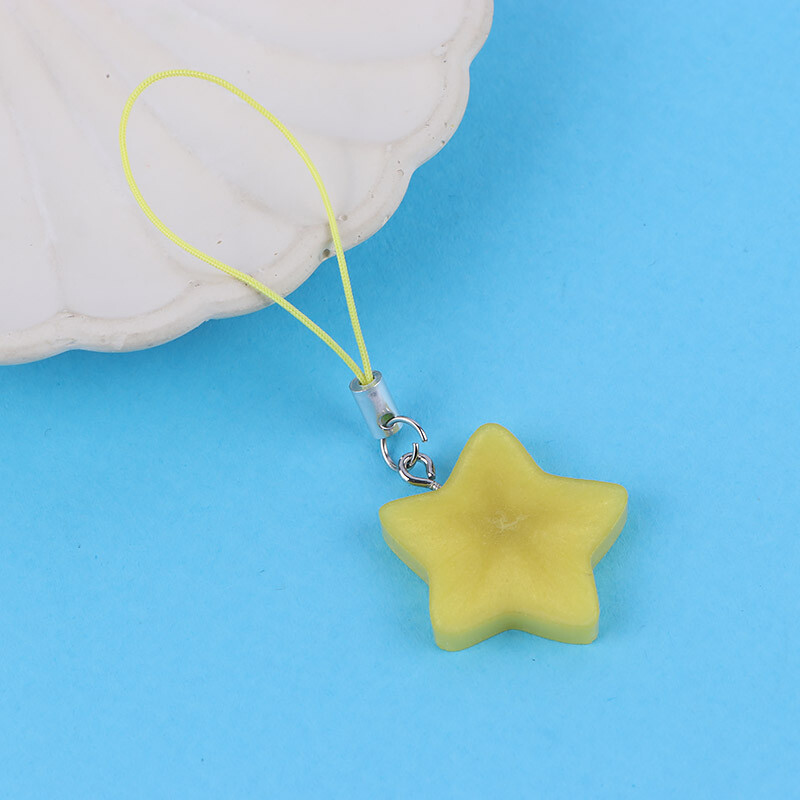 آویز فلش و موبایل رزینی اشکال زرد