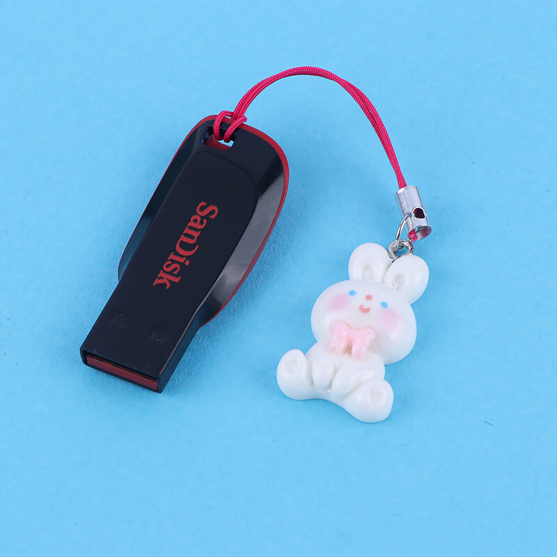 آویز فلش و موبایل خرگوش پاپیونی