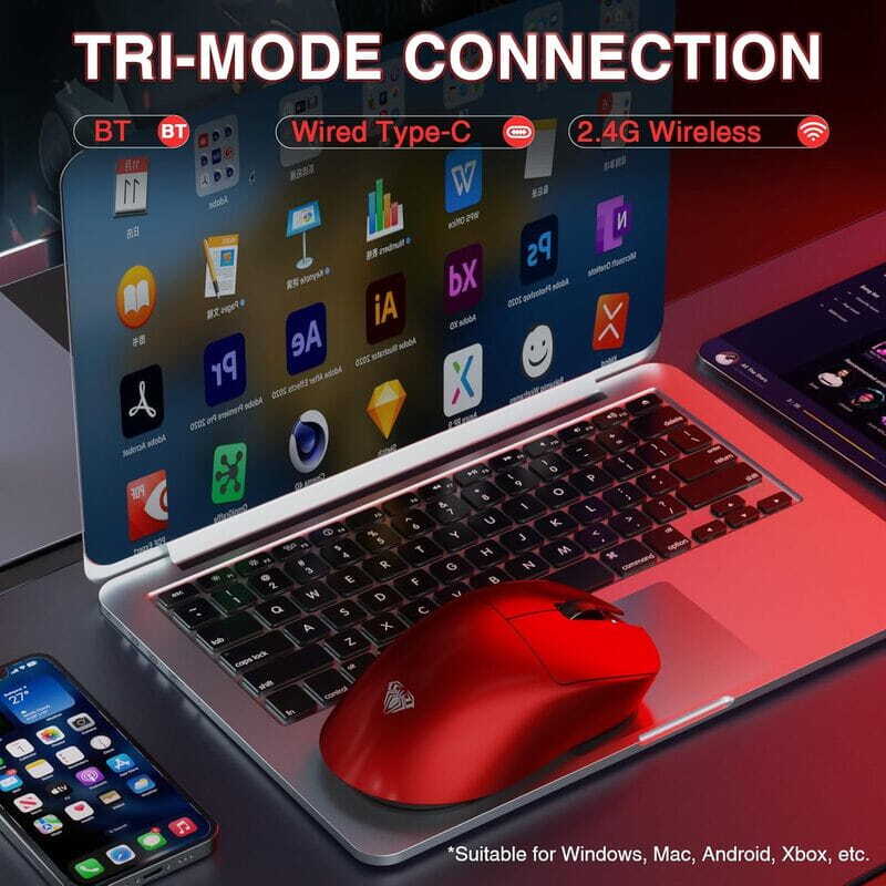 موس بی سیم گیمینگ آئولا SC900 Pro