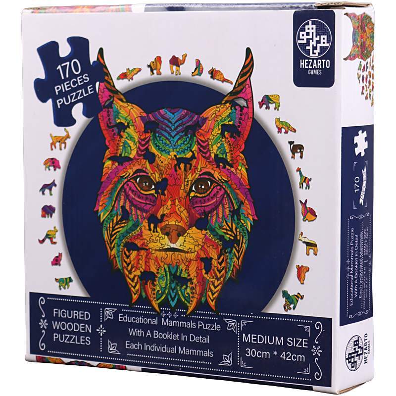 پازل چوبی 170 تکه هزارتو طرح گربه کد 011071