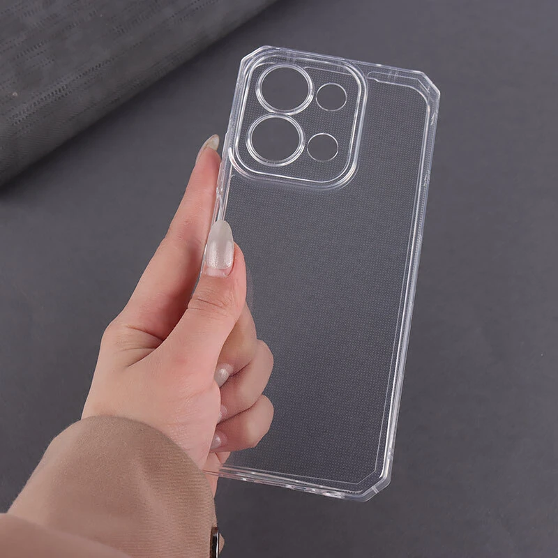 قاب ژله ای شفاف شیائومی Redmi 15C محافظ لنزدار