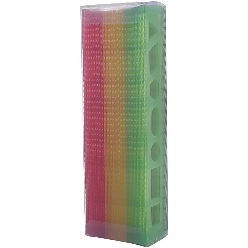 خط کش شابلون دار ژله ای 20cm