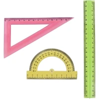 ست نقاله گونیا و خط کش ژله ای