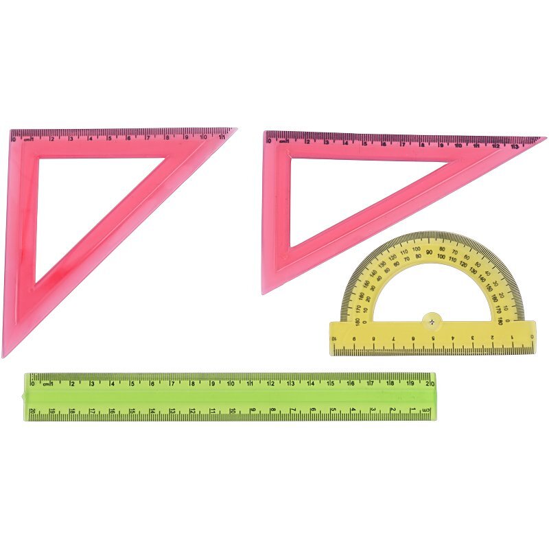 ست نقاله گونیا و خط کش ژله ای کد 1