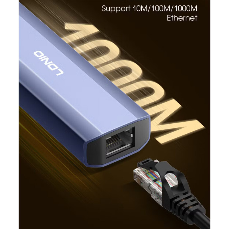 هاب 4 پورت Type-C / USB3.0 الدینیو DS-124UC