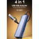 هاب 4 پورت Type-C / USB3.0 الدینیو DS-124UC