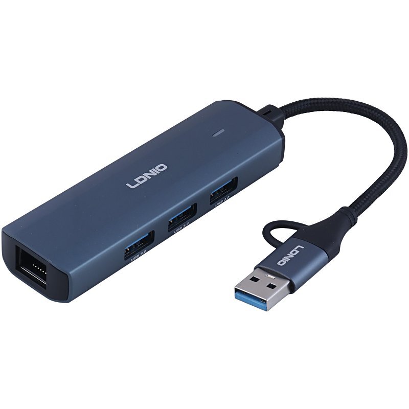 هاب 4 پورت Type-C / USB3.0 الدینیو DS-124UC