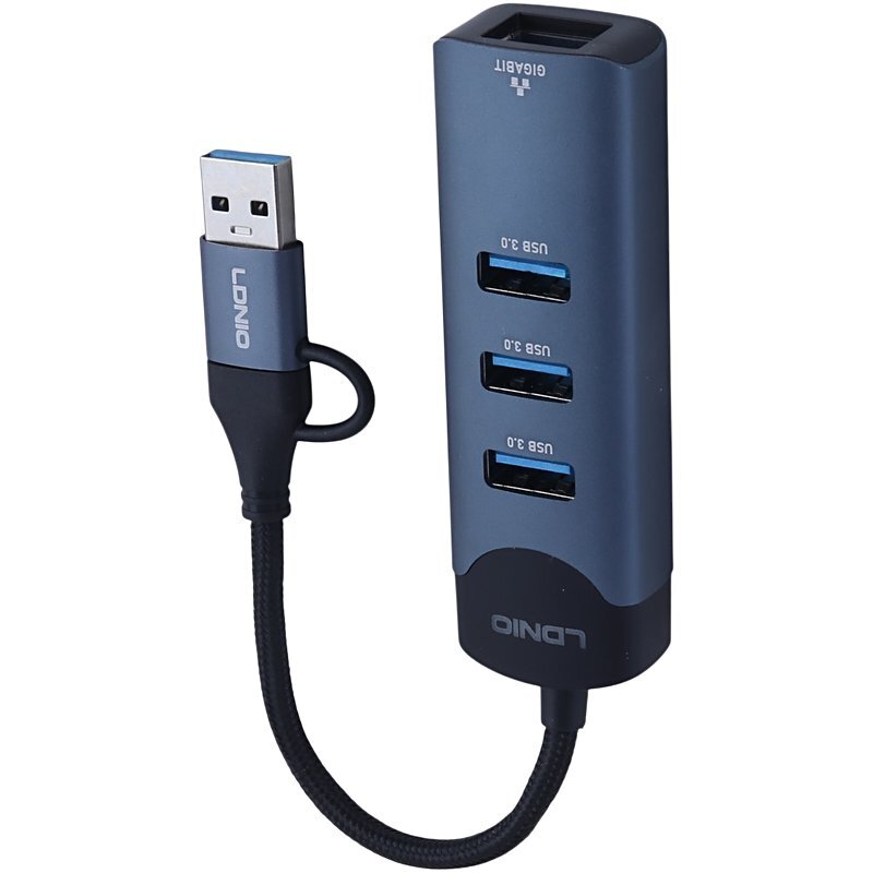 هاب 4 پورت Type-C / USB3.0 الدینیو DS-144UC
