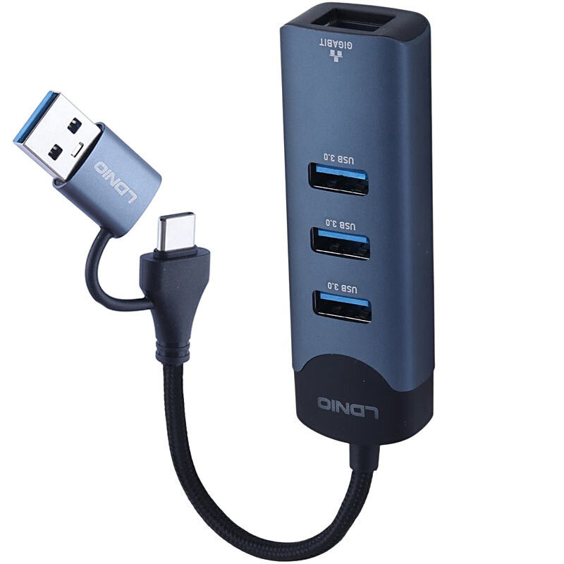 هاب 4 پورت Type-C / USB3.0 الدینیو DS-144UC