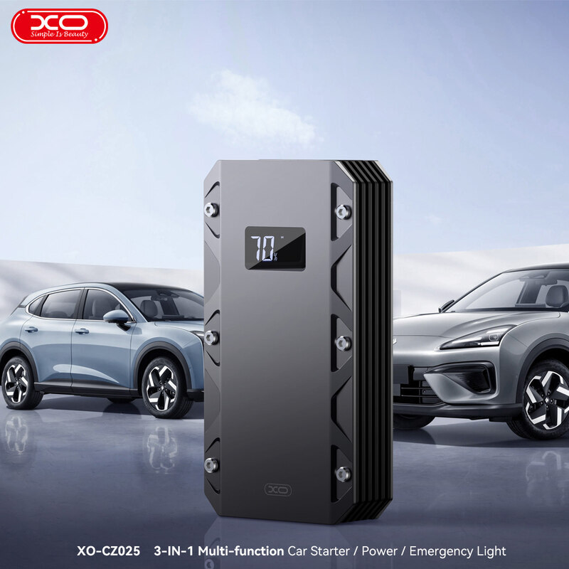 جامپ استارتر خودرو و پاور بانک ایکس او XO-CZ025 18W ظرفیت 10000 میلی آمپر ساعت