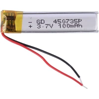 باتری لیتیومی 100mAh 45*07*35mm 450735P