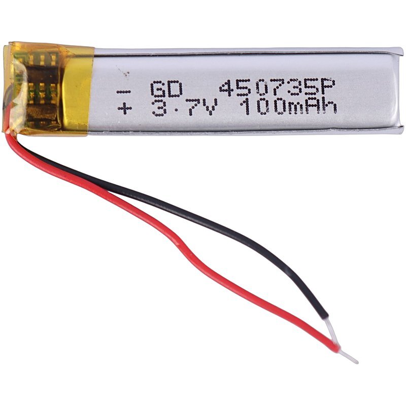 باتری لیتیومی 100mAh 45*07*35mm 450735P