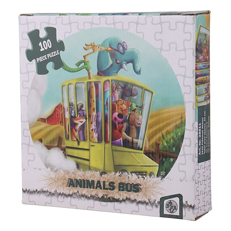 پازل 100 تکه هزارتو Art Nr.28811 طرح اتوبوس حیوانات