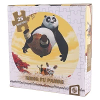 پازل چوبی 25 تکه هزارتو طرح پاندای کونگ فو کار کد 28814