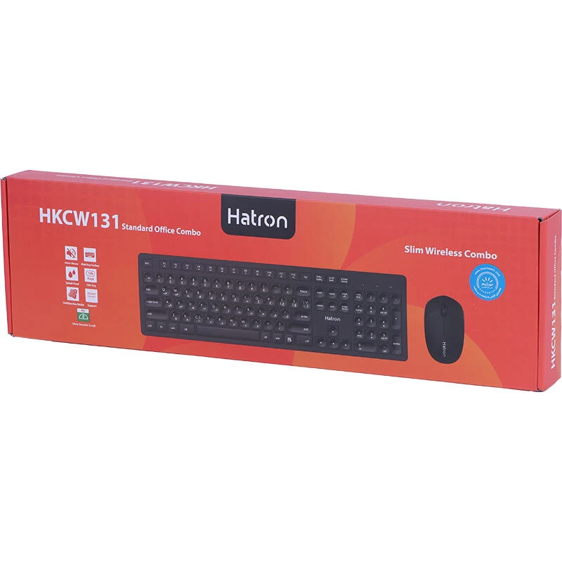 کیبورد و موس بی سیم هترون HKCW131