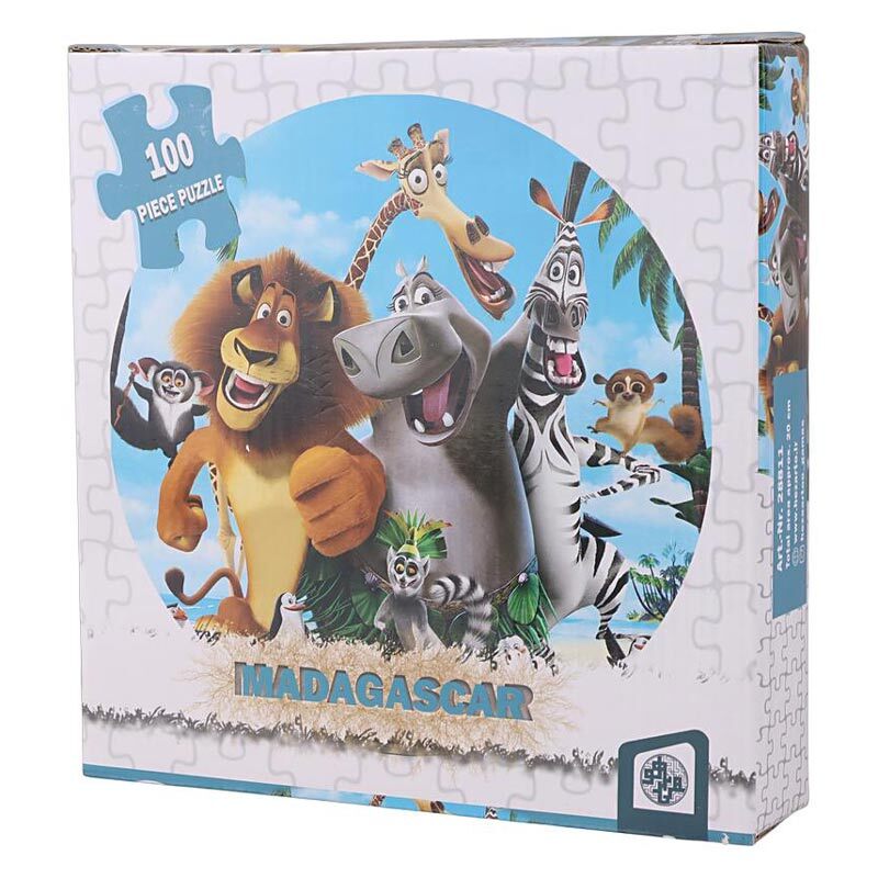 پازل چوبی 100 تکه هزارتو Art Nr.28811 طرح ماداگاسکار